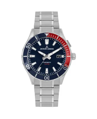 Jacques Lemans Men's Hybromatic Watch with Solid Stainless Steel Strap 1