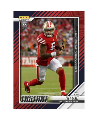 Trey Lance San Francisco 49ers Parallel Panini America Instant Nfl Week 3 1st Rushing Touchdown Single Rookie Trading Card - Limited Edition of 99