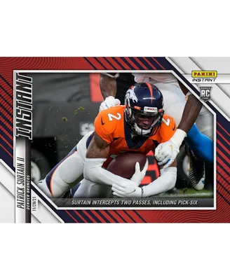 Patrick Surtain Ii Denver Broncos Parallel Panini America Instant Nfl Week 12 Surtain Intercepts Two Including Pick 6 Single Rookie Trading Card