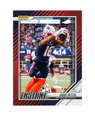 Jakobi Meyers New England Patriots Parallel Panini America Instant Nfl Week 10 First Nfl Touchdown Single Trading Card - Limited Edition of 99