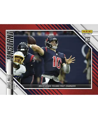 Davis Mills Houston Texans Parallel Panini America Instant Nfl Week 16 Mills Leads Texans Past Chargers Single Rookie Trading Card