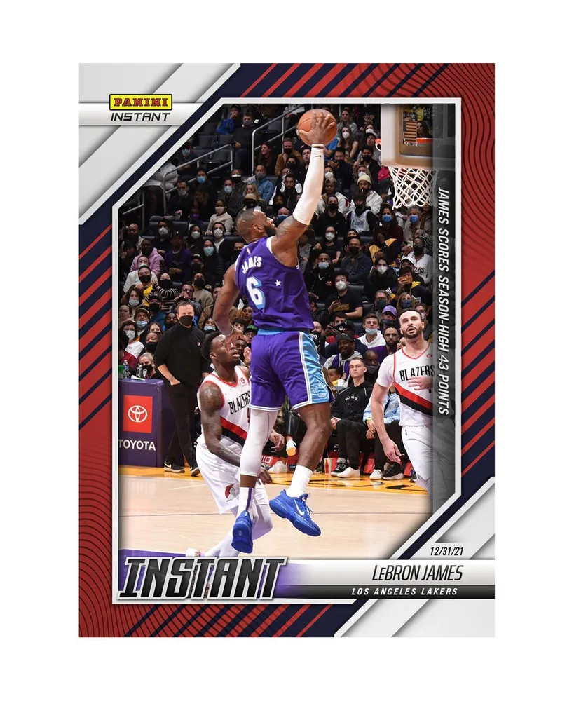 LeBron James Los Angeles Lakers Fanatics Exclusive Parallel Panini Instant  James Nets Triple-Double Single Card - 