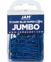 Jam Paper Colorful Jumbo Paper Clips - Large 2" - Paperclips - 75 Per Pack