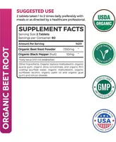 Healths Harmony Organic Beet Root Tablets, Super Antioxidant and Nitrate Supplement for Blood Pressure and Stamina, Health's Harmony, 120ct