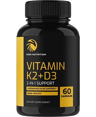 Vitamin K2 + D3 Capsules, 60ct