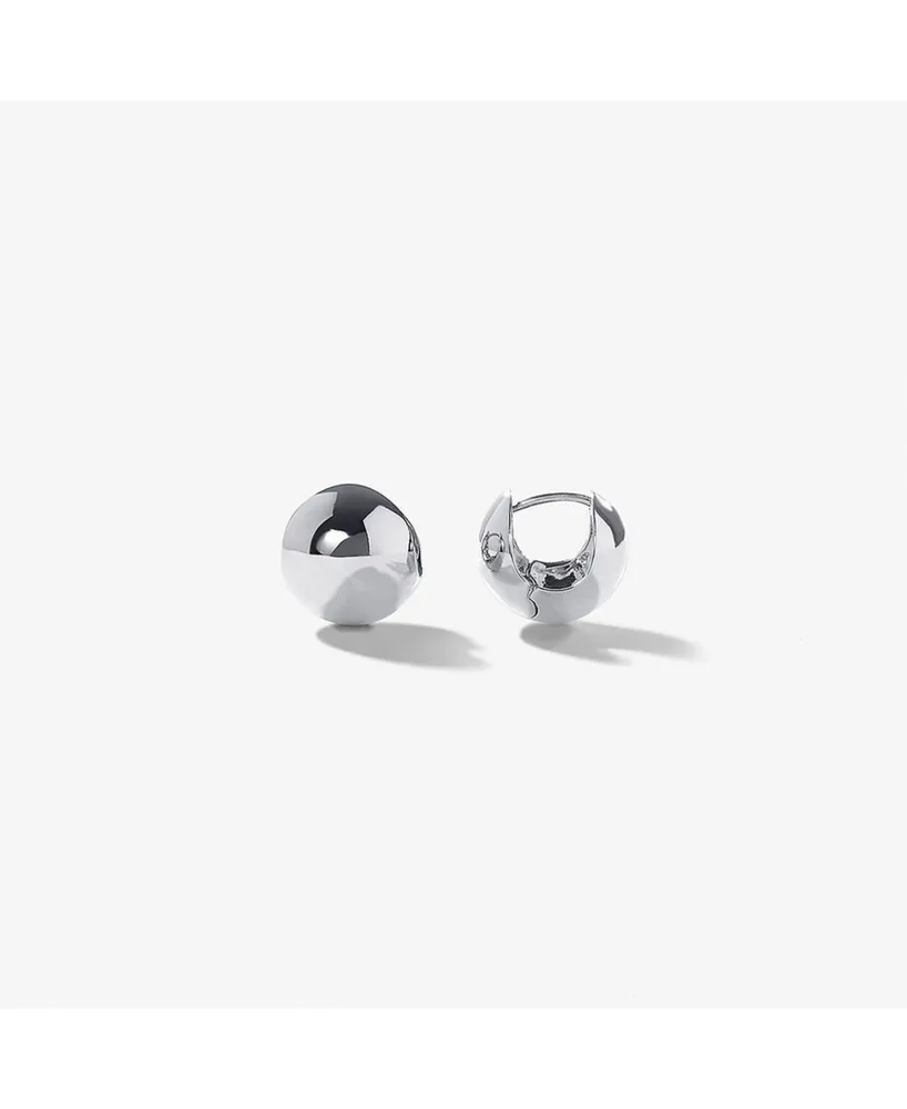 Ana Luisa Silver Sphere Hoop Earrings - Mini Abby Silver