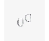 Ana Luisa Sterling Silver Elongated Mini Hoops - Rox Mini Silver