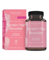 Reserveage Reserveage, Keratin Hair Booster, Hair and Nails Supplement, Supports Healthy Thickness and Shine with Biotin, 120 Capsules (60 Servings)