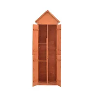 vidaXL Garden Storage Shed 28"x23.6"x83.9" Wood