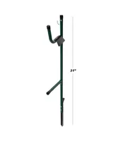 Water Hose Holder Easy-to-Install Garden Hose Storage Metal Rack with Stake - Outdoor Freestanding Hose Reel for Yard or Landscaping by Stalwart
