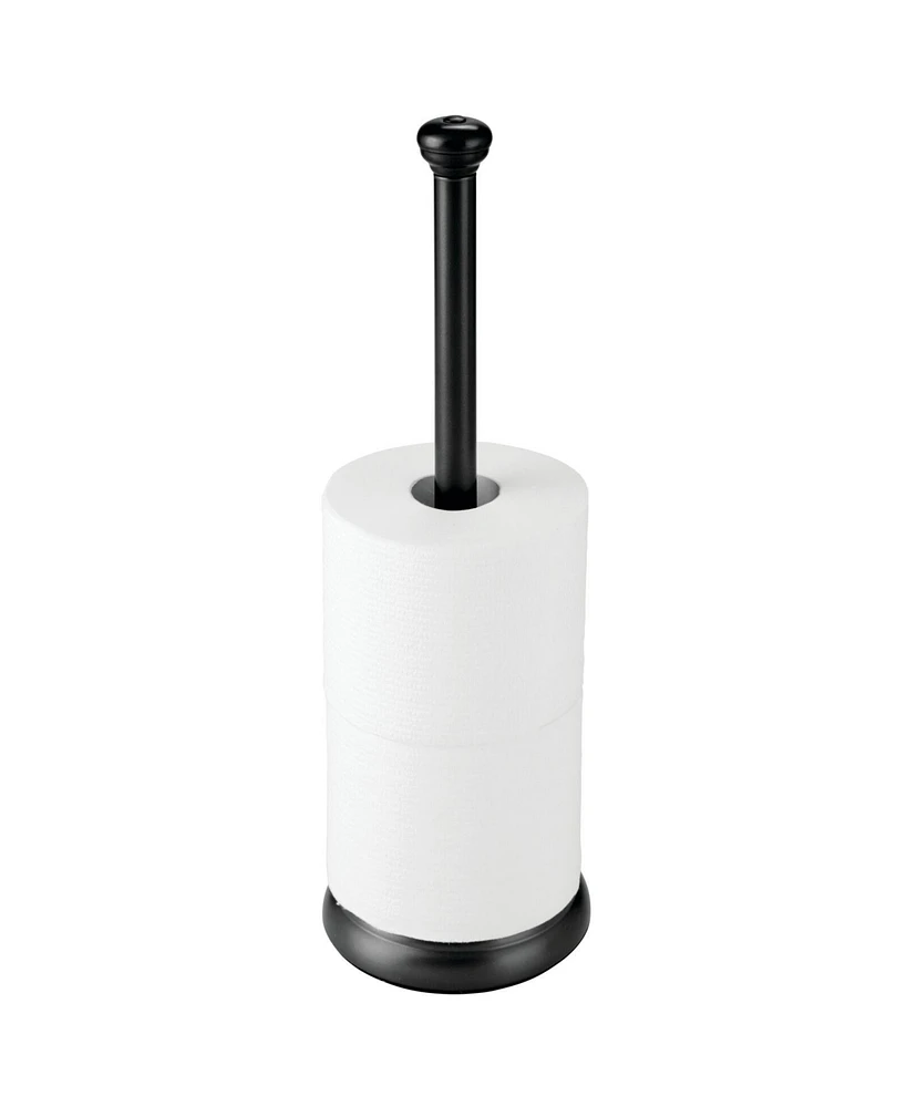 mDesign Metal Free-Standing Toilet Paper Holder