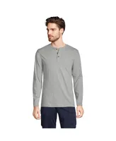 Lands' End Men's Long Sleeve Cotton Supima Henley