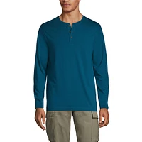 Lands' End Men's Long Sleeve Cotton Supima Henley