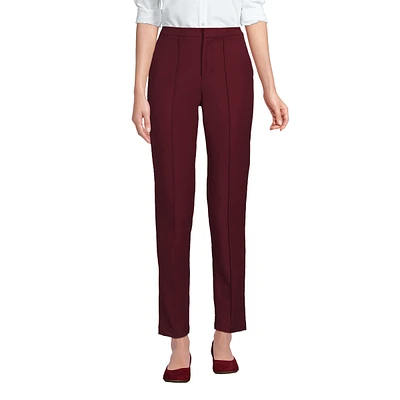 Lands' End Petite High Rise Bi Stretch Pintuck Pencil Ankle Pants