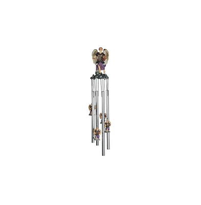 23" Long Archangel Barachiel Round Top Wind Chime