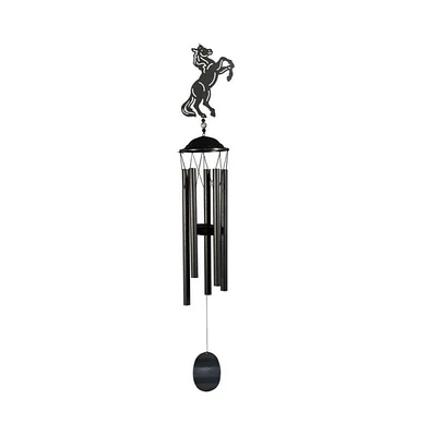 38" Long Metal Brown Horse Silhouette Wind Chime
