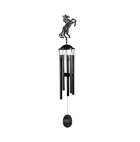 38" Long Metal Brown Horse Silhouette Wind Chime