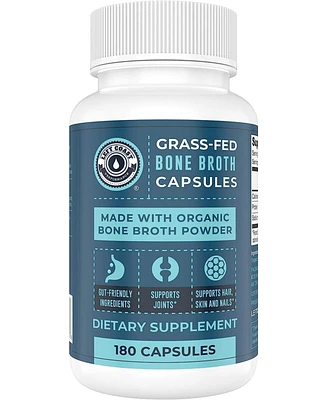 Left Coast Performance Organic Bone Broth Capsules, Left Coast Performance, 180ct