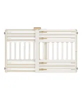 Iris 24 to 39" Plastic Portable Expandable Pet Gate, Safety Gate, White