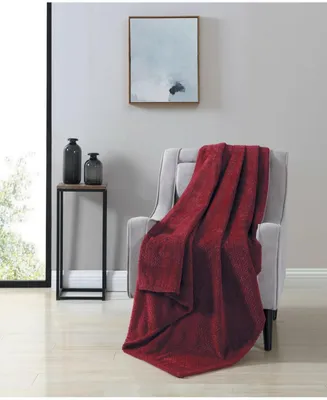 Kate Aurora Ultra Soft & Plush Herringbone Fleece Throw Blanket Covers 50"x60"