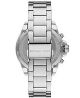 Michael Kors Women's Wren Chronograph Silver-Tone Stainless Steel Watch 42mm