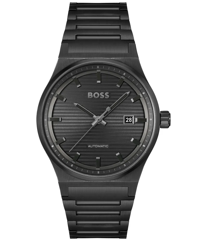 Hugo Boss Men's Candor Auto Automatic Ionic Plated Steel Watch 41mm