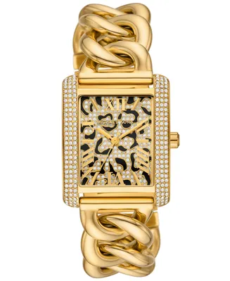 Michael Kors Women's Emery Three-Hand Gold-Tone Stainless Steel Watch 40 x 31mm - Gold