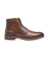 Johnston & Murphy Men's Benton Leather Plain Toe Boots