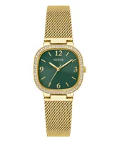 Guess Women's Analog Gold-Tone Stainless Steel and Mesh Watch 32mm