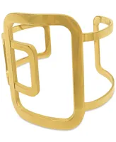 Adornia 14k Gold-Plated Sculptural Cuff Bracelet