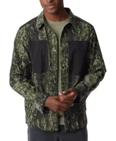 Bass Outdoor Men's Worker Standard-Fit Stretch Camouflage Shirt Jacket