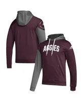 Men's adidas Maroon Texas A&M Aggies Block Stadium Pullover Hoodie