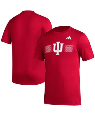 Men's adidas Crimson Indiana Hoosiers Pregame Aeroready T-shirt