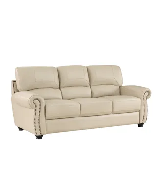 White Label Camryn 84" Leather Match Sofa