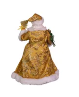 Kurt Adler 11.5" Battery-Operated Fabriche Led Nativity Santa