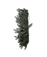 Kurt Adler 24" Battery-Operated Pre-Lit Warm Led Spruce Wreath