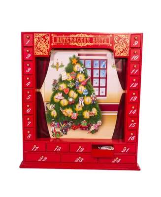 Kurt Adler 17.5" Wooden Nutcracker Suite Advent Calendar