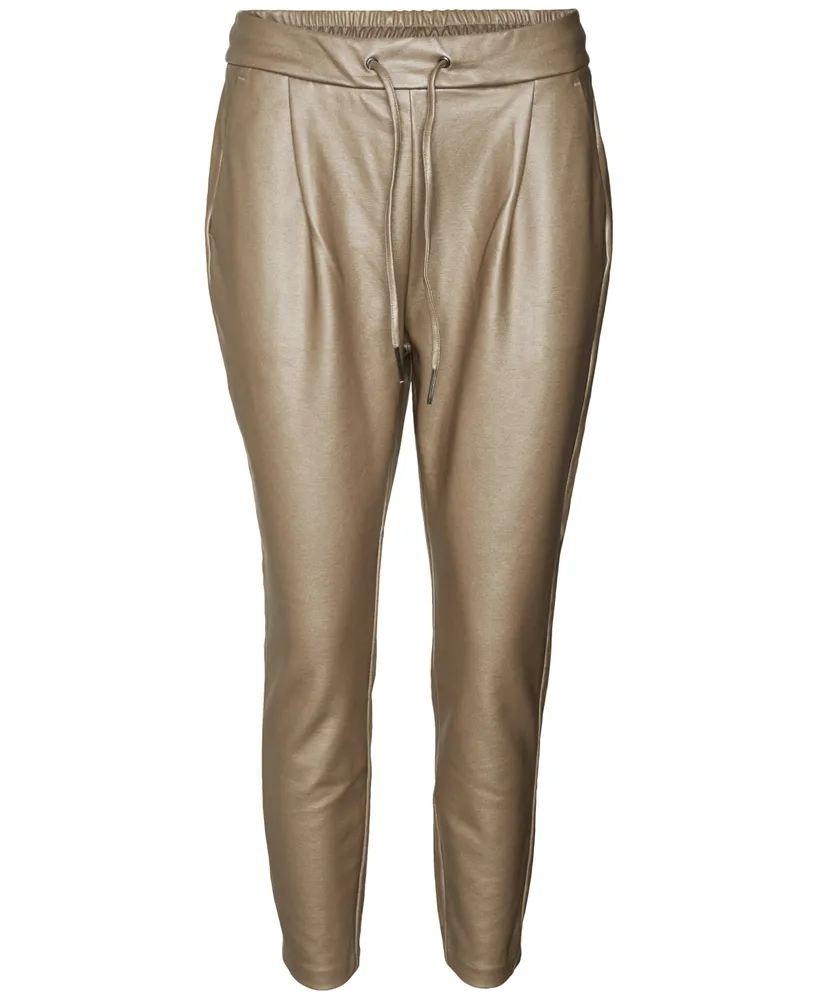 Vero Moda Women's Faux-Leather Pull-On Pants