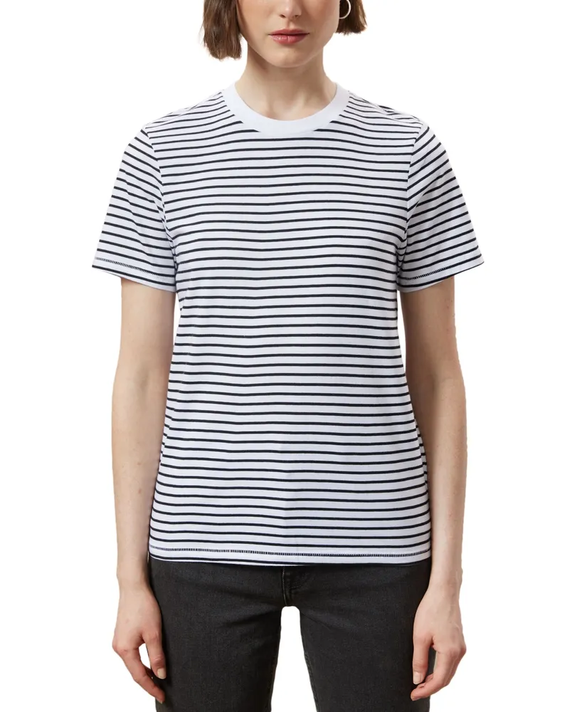women's striped cotton tee shirts