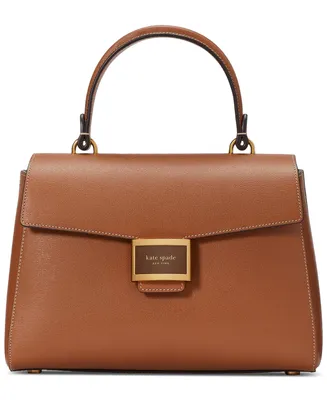 kate spade new york Katy Textured Leather Small Top Handle Handbag