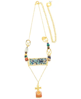 Nectar Nectar New York 18k Gold-Plated Donyshee Statement Necklace, 24" + 10" extender