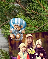 Designocracy Holiday Wooden Clip-On Ornaments Aviator Teddy Bear Set of 6 G. DeBrekht