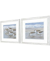 Sandpipers Framed Art, Set of 2