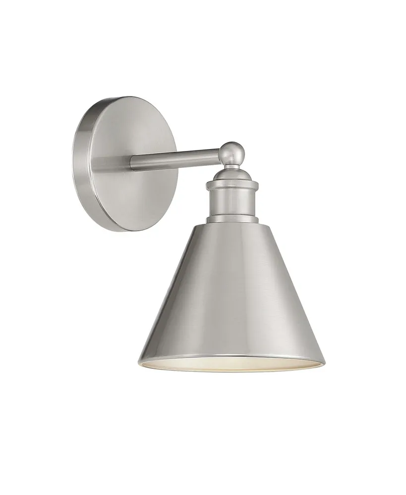 Trade Winds Lighting Marco 1-Light Wall Sconce with Metal Cone Shaped Shade