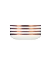 Porland Copper Line 4 Piece Bowl Set, Service for 4