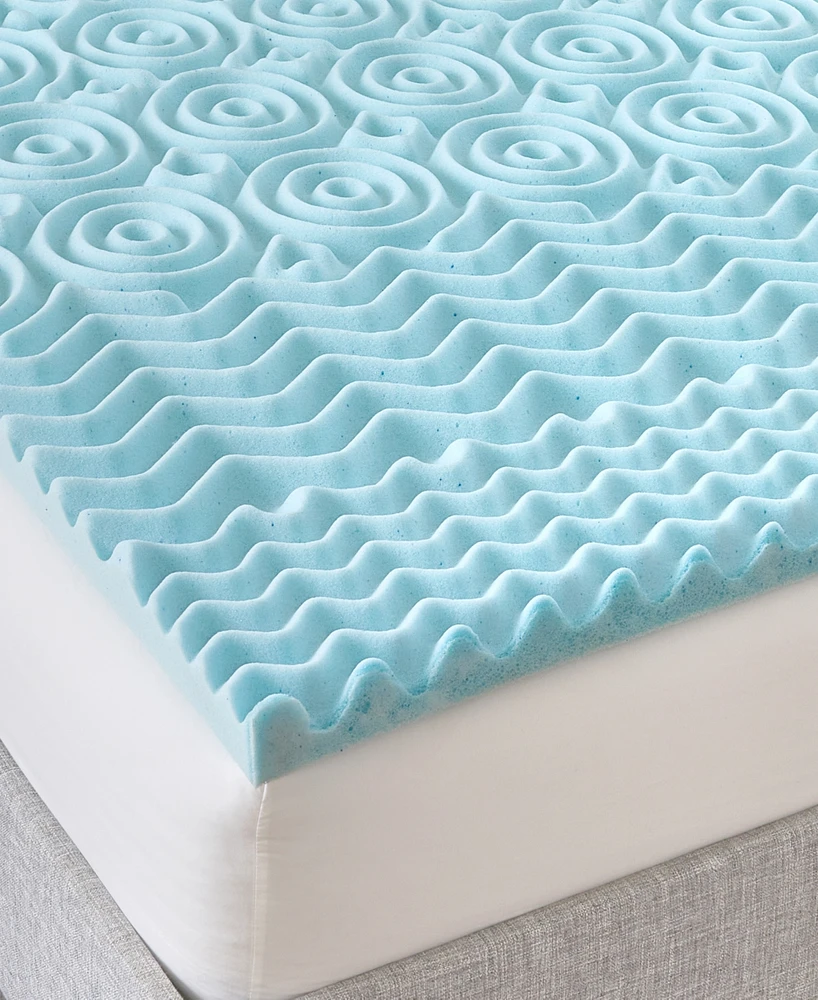 ProSleep 2" Gel-Infused Zoned Convoluted Memory Foam Mattress Topper