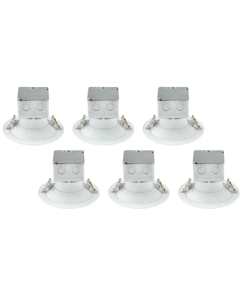 Tesler Canless 5"/6" White Led Retrofit Trims 6-Pack - Tesler