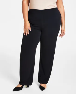 Buy JM Collection women studded pullon tummy control pants black