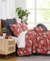 Southshore Fine Linens Jacobean Willow 7 Piece Quilt Set, Full/Queen