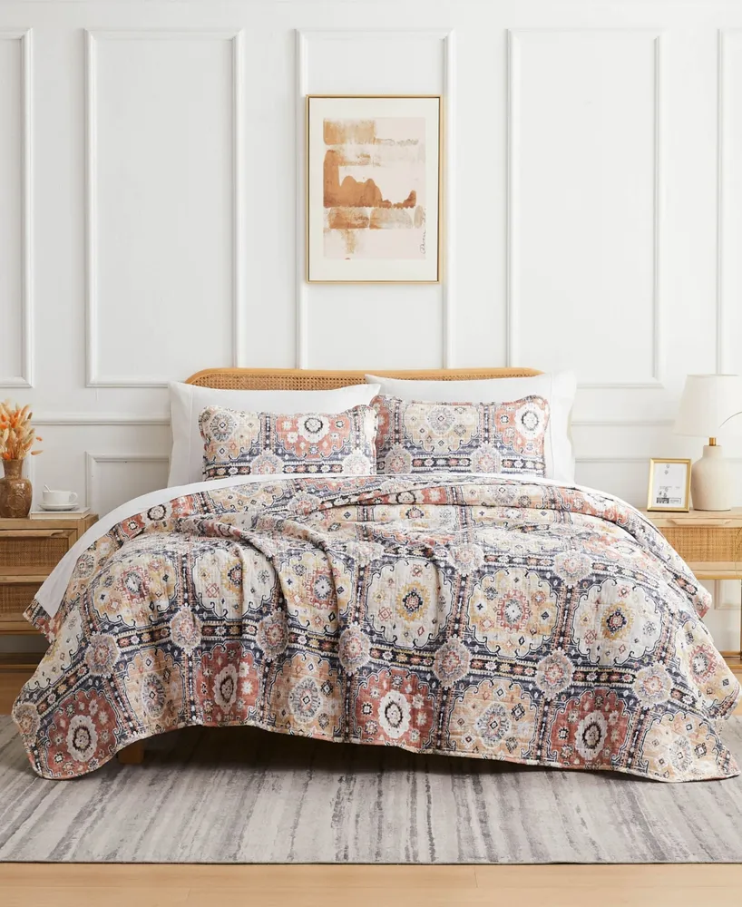 Southshore Fine Linens Kilim Oversized 3 Piece Quilt Set
